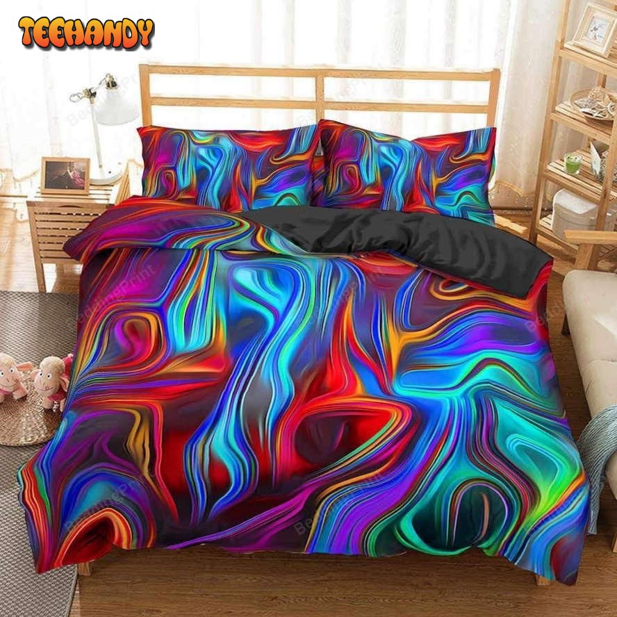 Abstract Hippie Tie Dye Duvet Cover Bedding Set