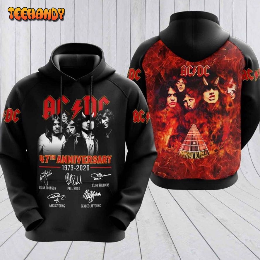 Acdc Pullover And Zip Pered Hoodies Custom 3D Acdc Graphic Printed 3D Hoodie