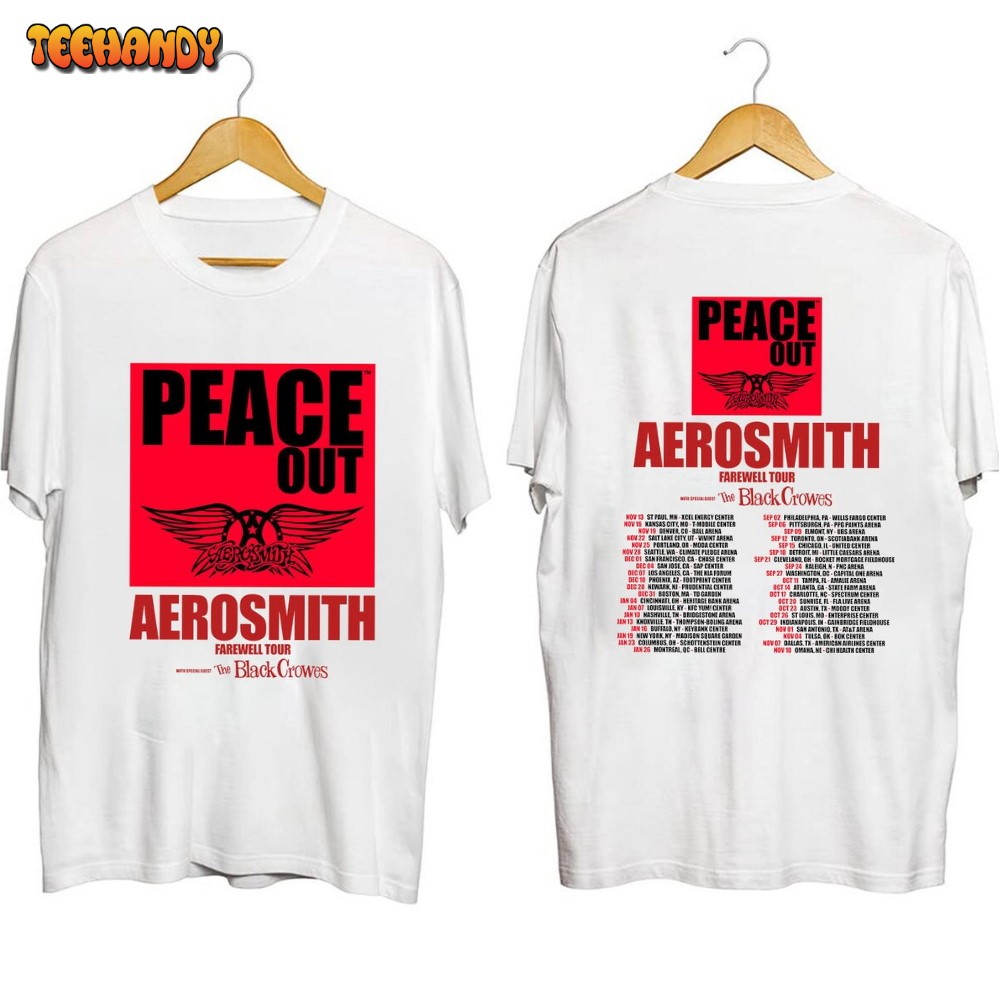Aerosmith 2023 – 2024 Peace Out Farewell Tour Shirt