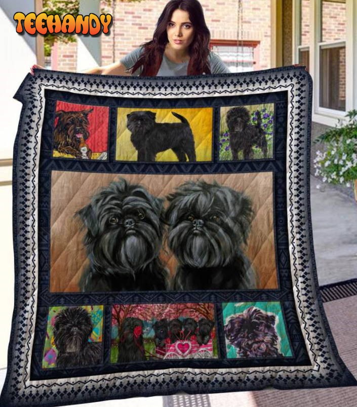 Affenpinscher 3D Quilt Blanket