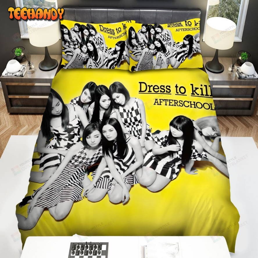 After School Dress To Kill Album Cover Yellow Version Comforter Bedding Sets