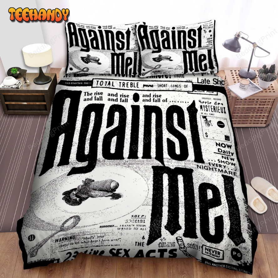 Against Me! Band Album 23 Live Sex Acts Bed Sheets Duvet Cover Bedding Sets