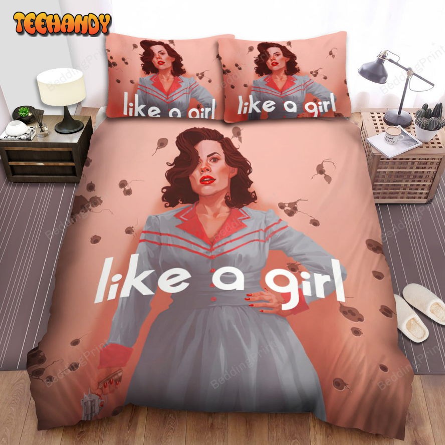 Agent Carter (2015–2016) Movie Digital Art 4 Bed Sheets Duvet Cover Bedding Sets