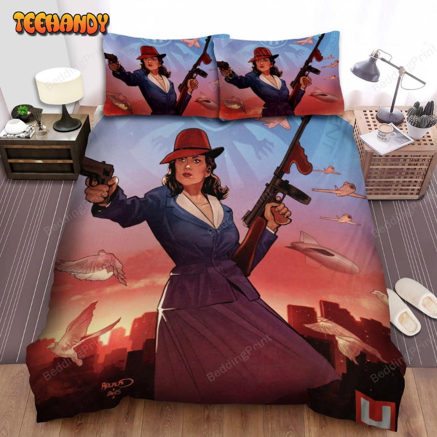 Agent Carter (2015–2016) Movie Illustration 3 Bed Sheets Duvet Cover Bedding Sets