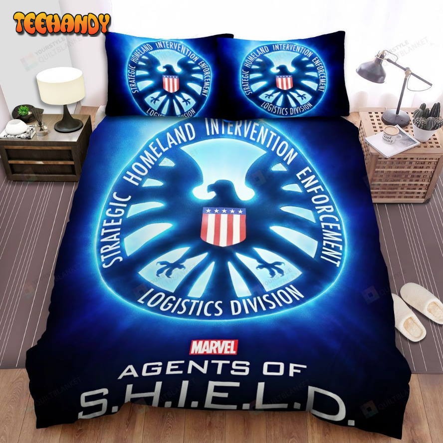 Agents Of S.H.I.E.L.D. Eagle Logos Bed Sheets Duvet Cover Bedding Sets