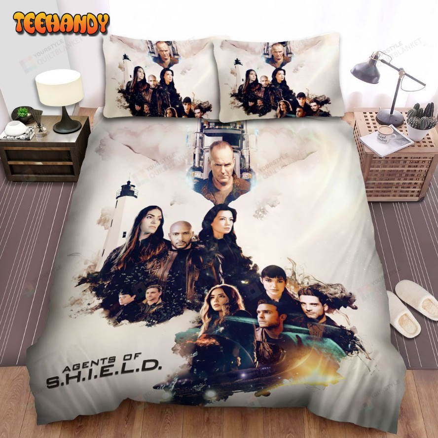 Agents Of S.H.I.E.L.D. Movie Art 5 Spread Comforter Duvet Cover Bedding Sets