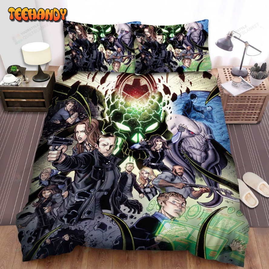 Agents Of S.H.I.E.L.D. Movie Art 7 Spread Comforter Duvet Cover Bedding Sets