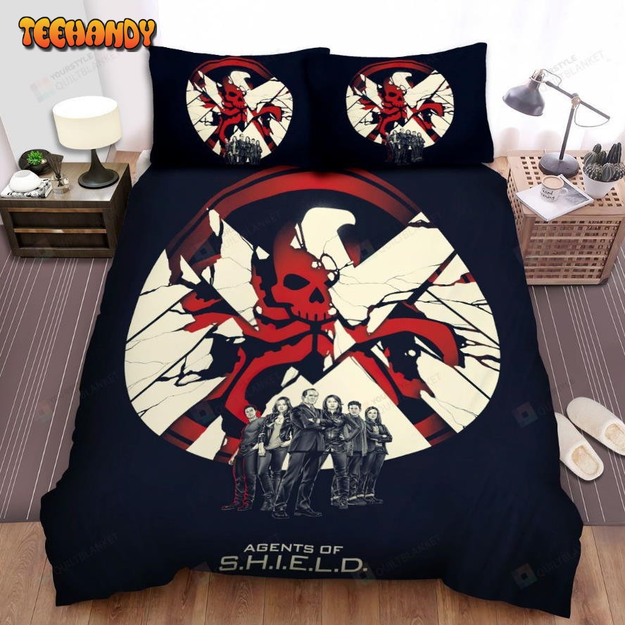 Agents Of S.H.I.E.L.D. Movie Digital Art Spread Comforter Bedding Sets