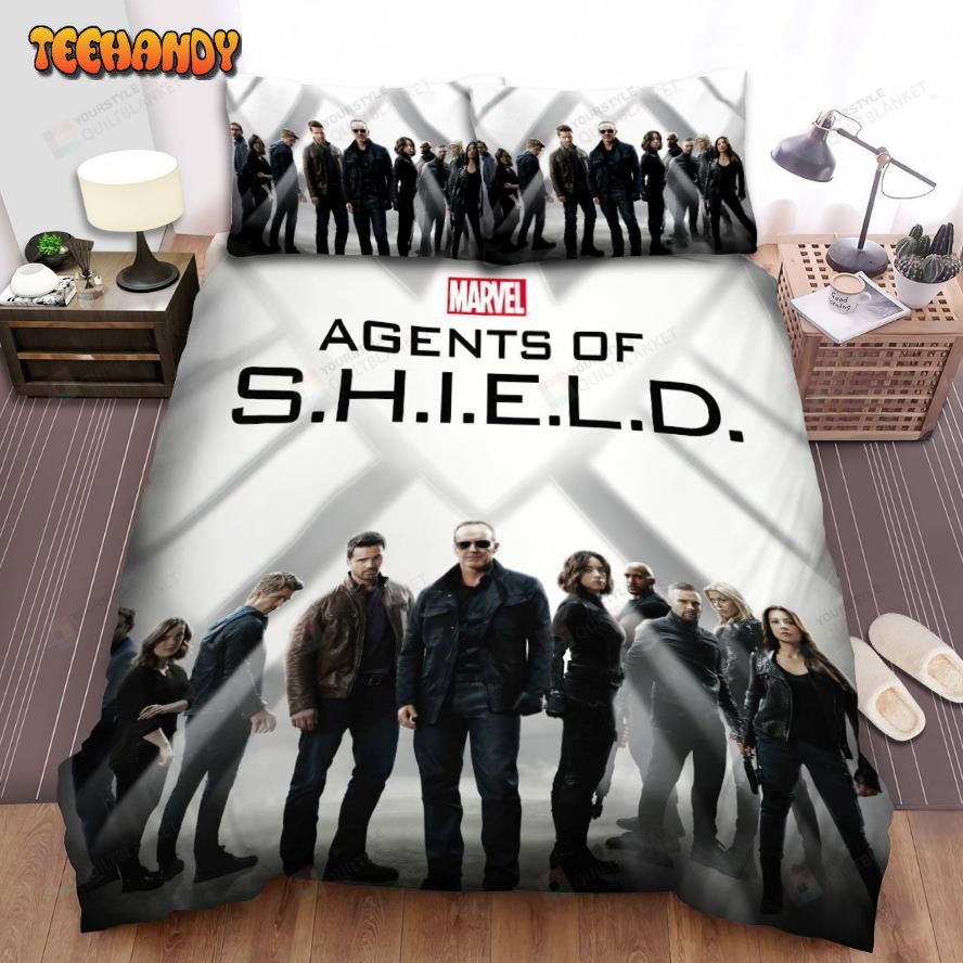 Agents Of S.H.I.E.L.D. Movie Poster 1 Spread Comforter Duvet Cover Bedding Sets