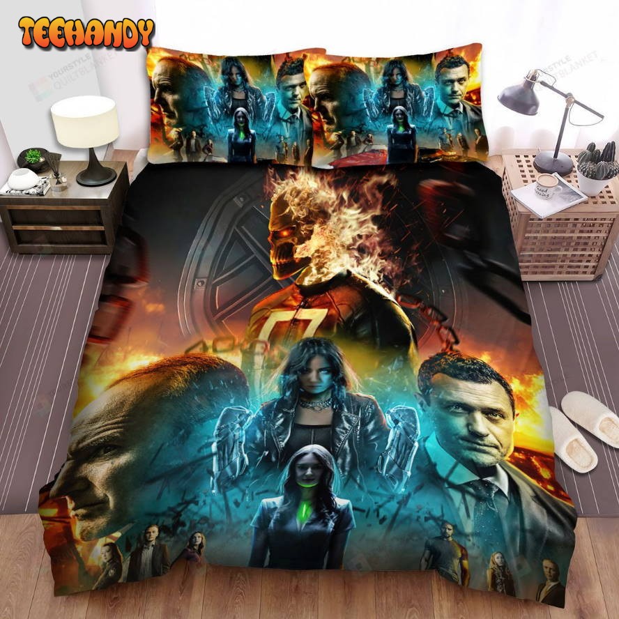 Agents Of S.H.I.E.L.D. Movie Poster 10 Spread Comforter Bedding Sets