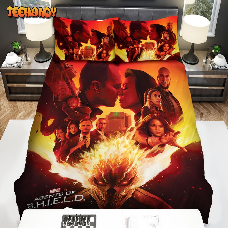 Agents Of S.H.I.E.L.D. Movie Poster 13 Spread Comforter Bedding Sets