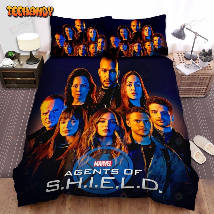 Agents Of S.H.I.E.L.D. Movie Poster 3 Spread Comforter Duvet Cover Bedding Sets