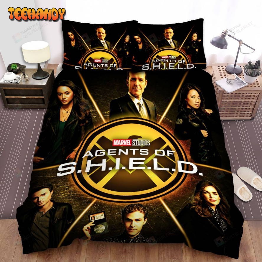 Agents Of S.H.I.E.L.D. Movie Poster 5 Spread Comforter Duvet Cover Bedding Sets