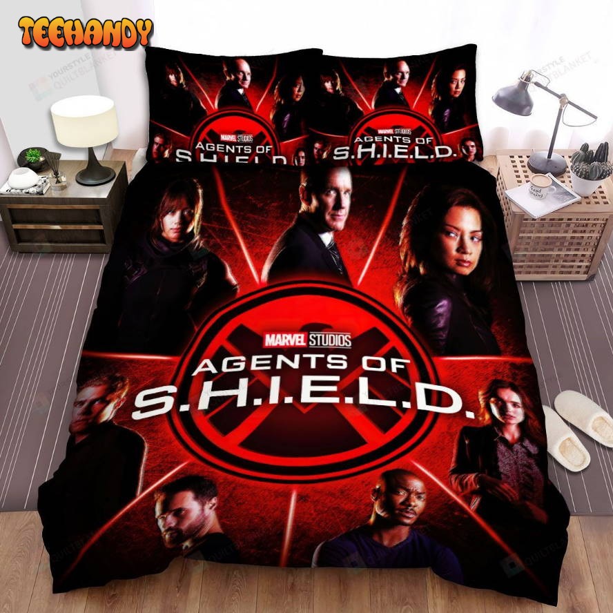 Agents Of S.H.I.E.L.D. Movie Poster 8 Spread Comforter Duvet Cover Bedding Sets