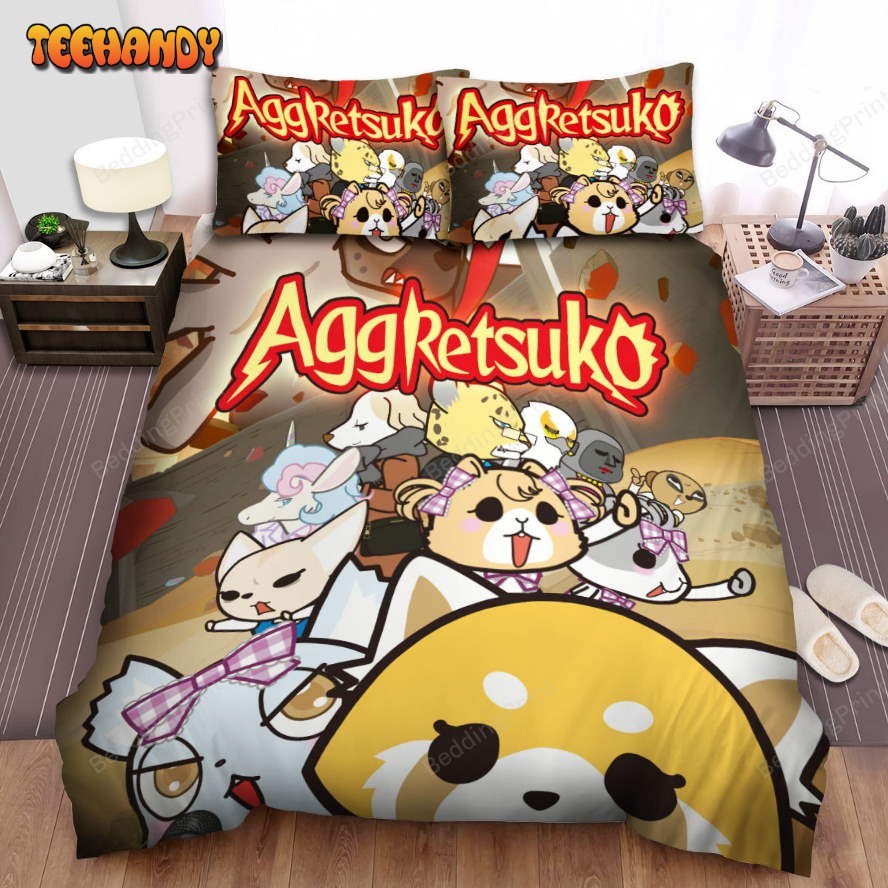 Aggretsuko Season 3 Netflix Original Poster Spread Duvet Cover Bedding Sets