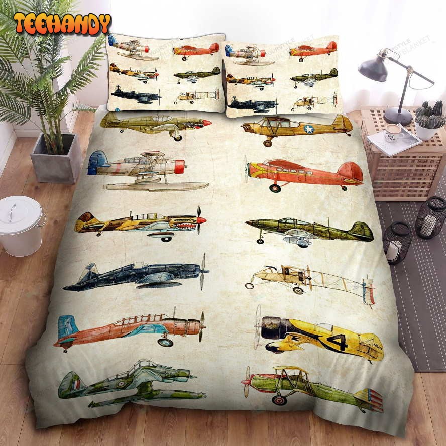 Airplane Collection Bed Sheets Spread Duvet Cover Bedding Sets