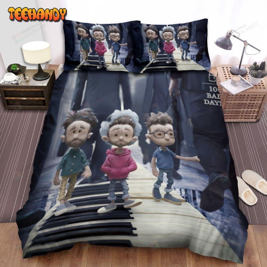 Ajr Band 100 Bad Days Album Cover Spread Comforter Duvet Cover Bedding Sets