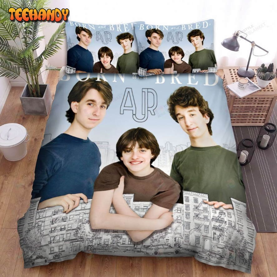 Ajr Band Born And Bred Album Cover Spread Comforter Bedding Sets