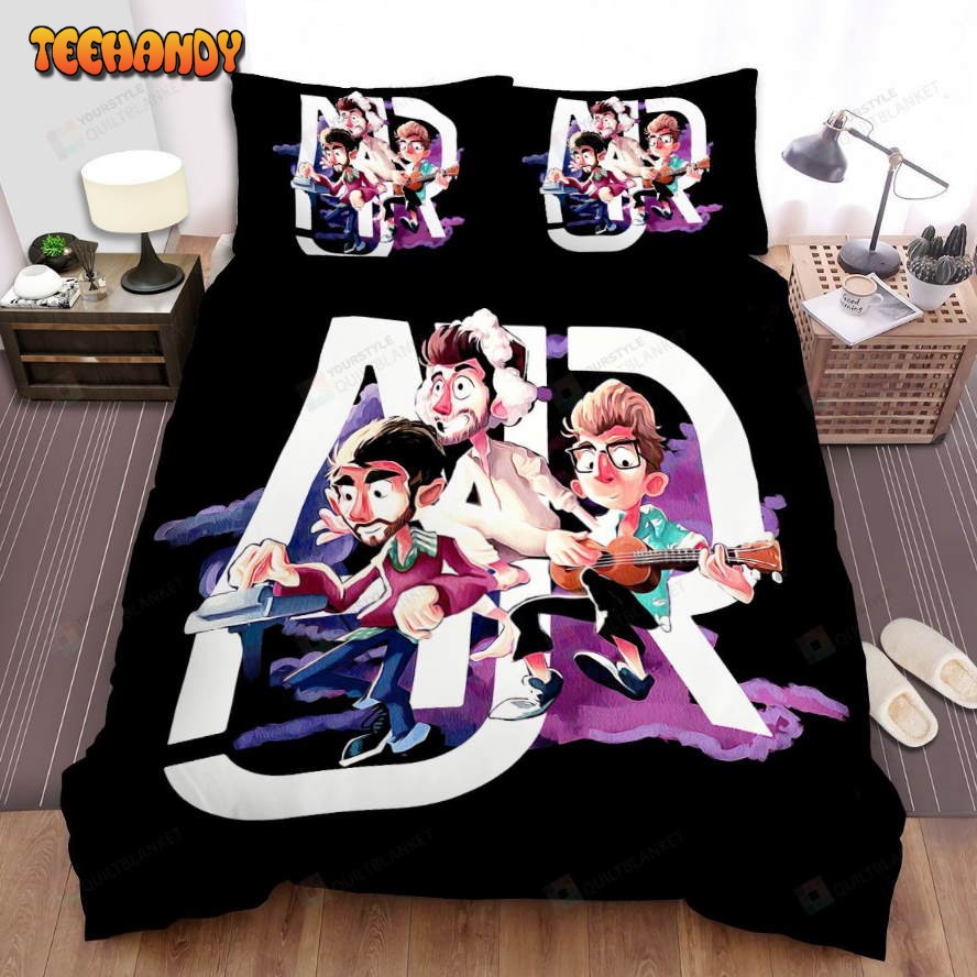 Ajr Band Daily Activities Art Spread Comforter Duvet Cover Bedding Sets