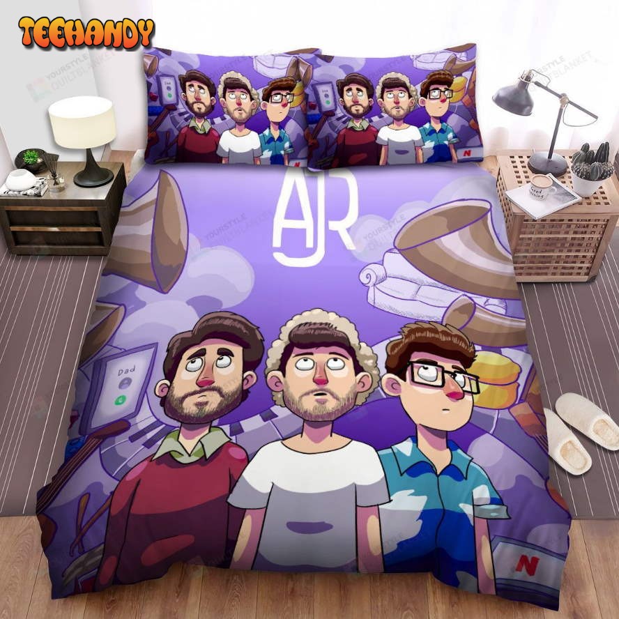 Ajr Band Purple Art Bed Sheets Spread Comforter Duvet Cover Bedding Sets