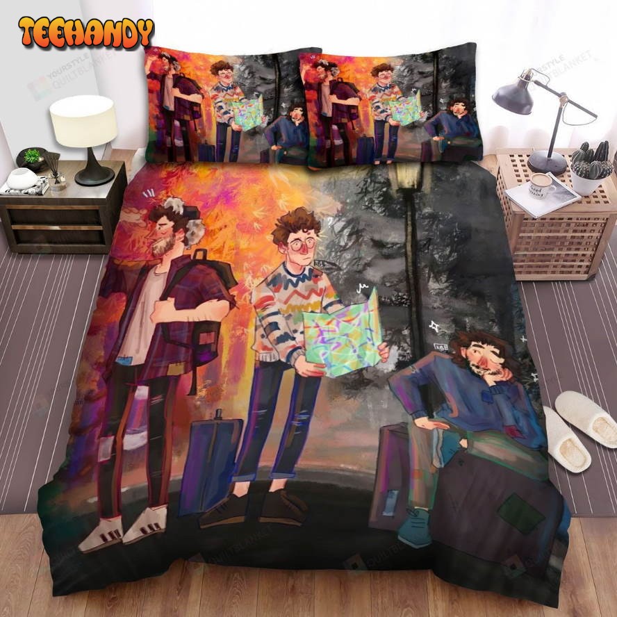 Ajr Band Travelling Art Bed Sheets Spread Comforter Duvet Cover Bedding Sets