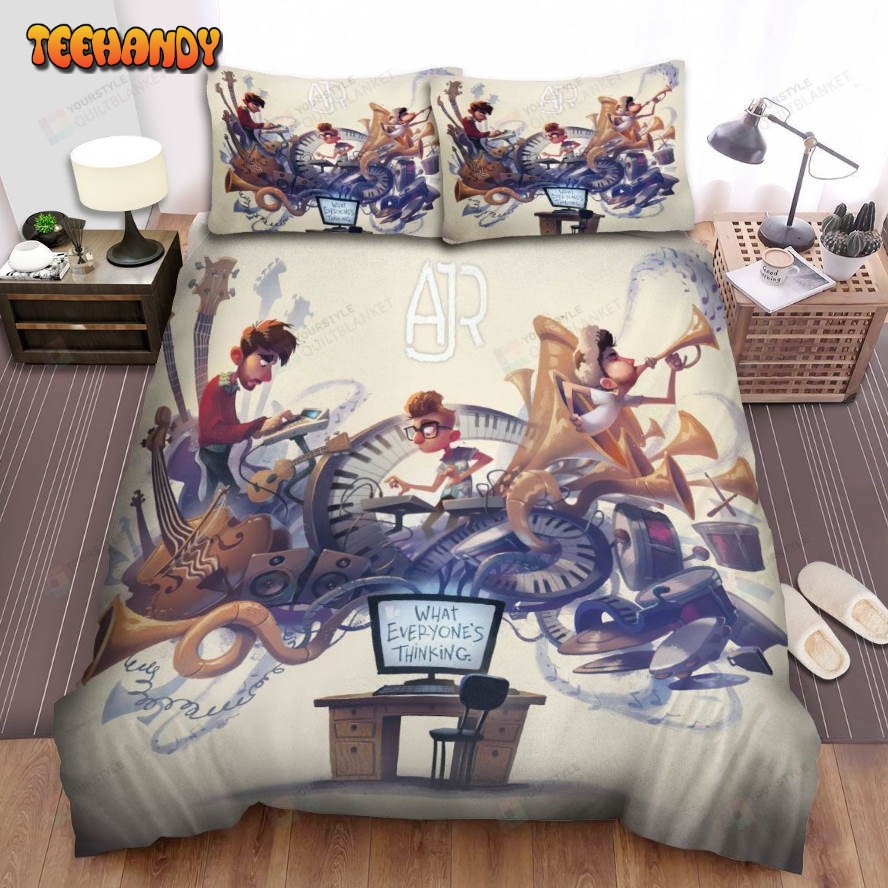 Ajr Band What Everyone’s Thinking Album Cover Spread Comforter Bedding Sets