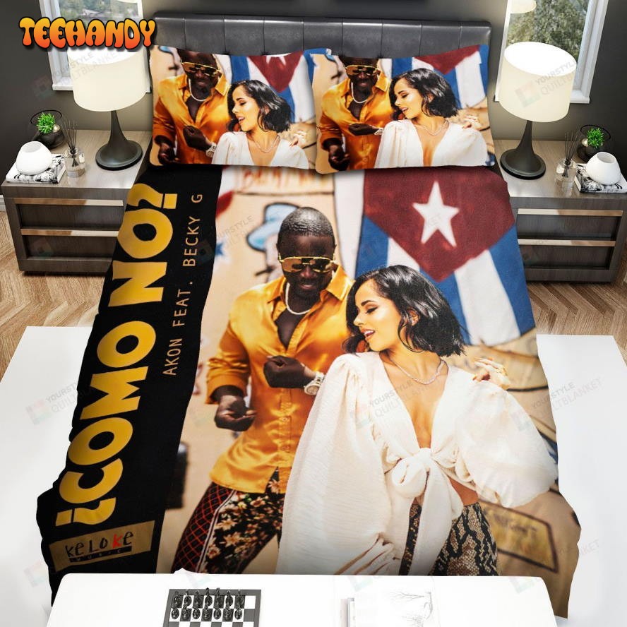 Akon Como No Album Cover Spread Comforter Duvet Cover Bedding Sets