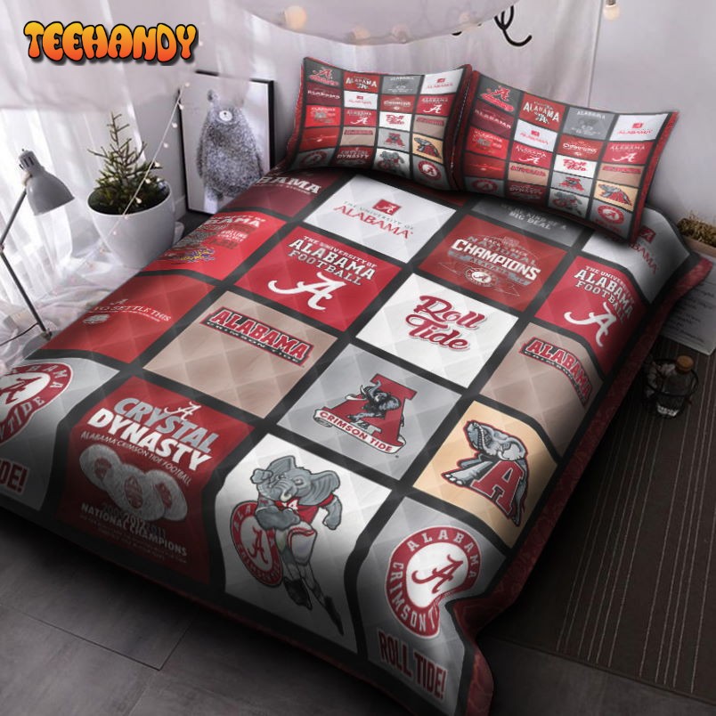 Alabama Crimson Logo Bedding Set