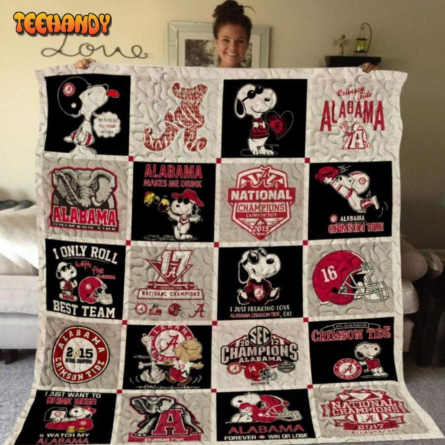 Alabama Crimson Tide 3D Customized Quilt Blanket