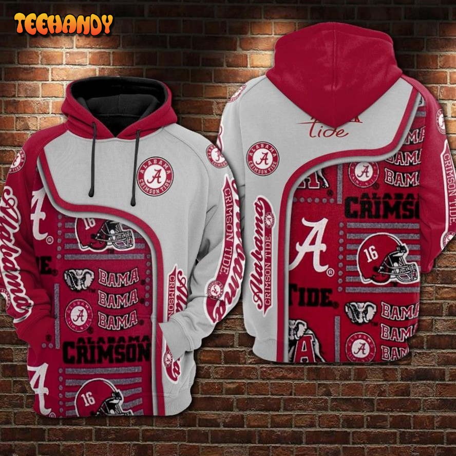 Alabama Crimson Tide 3D Hoodie For Men For Women Printed Hoodie