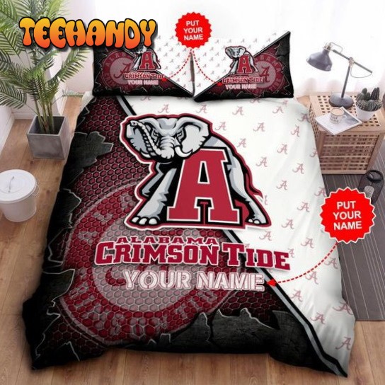 Alabama Crimson Tide Duvet Cover Set NFL Team