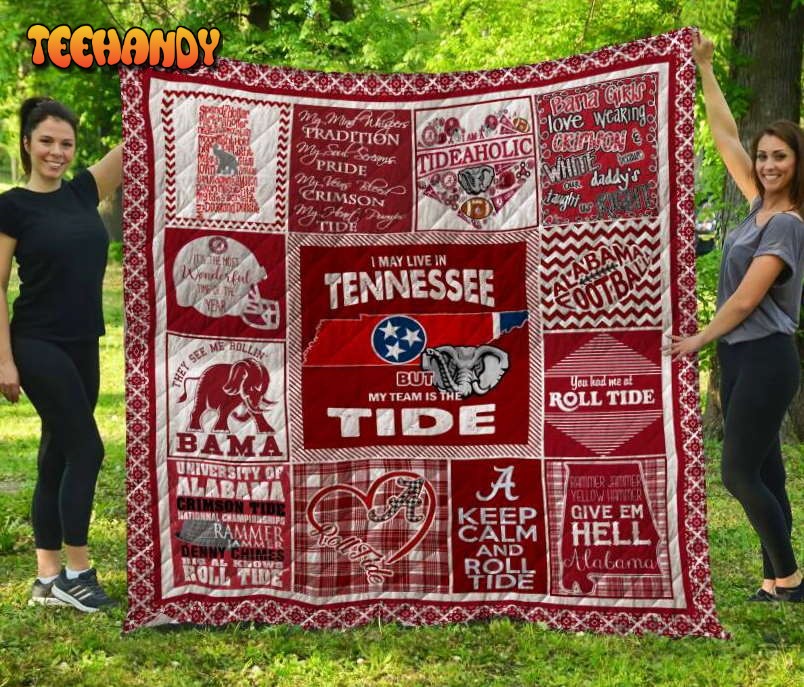 Alabama Crimson Tide Tennessee 3D Customized Quilt Blanket