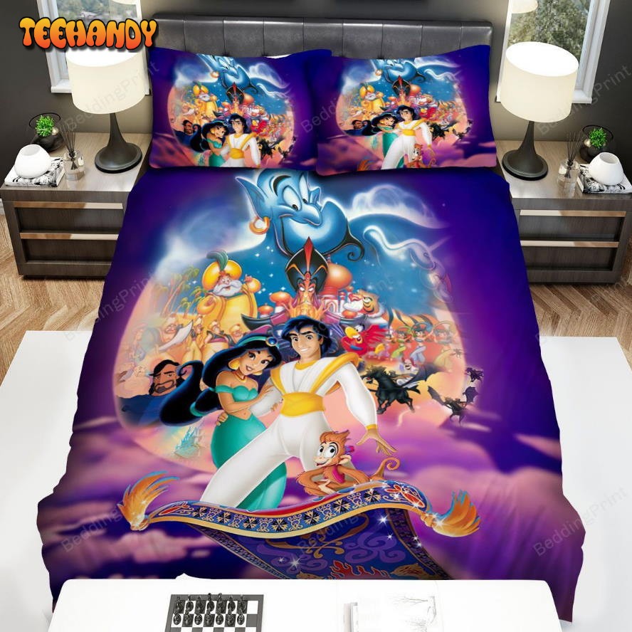 Aladdin And The Magic Lamp Characters Bed Sheets Duvet Cover Bedding Sets