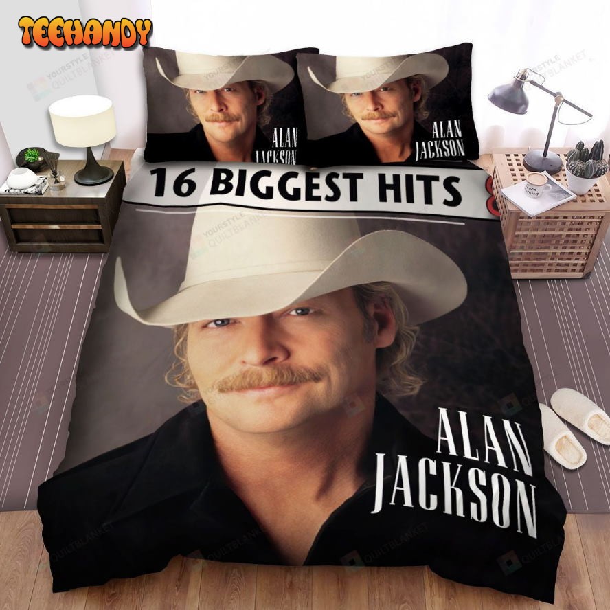 Alan Jackson 16 Biggest Hits Album Spread Comforter Duvet Cover Bedding Sets