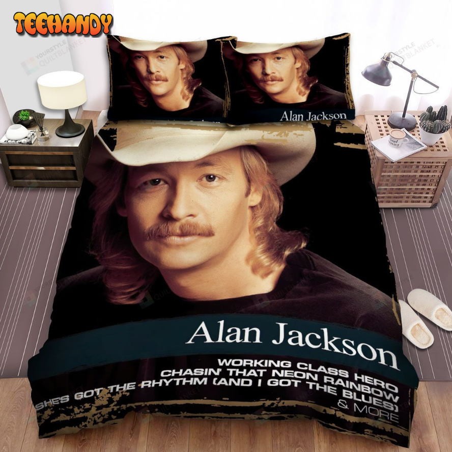 Alan Jackson Album Collections Spread Comforter Duvet Cover Bedding Sets