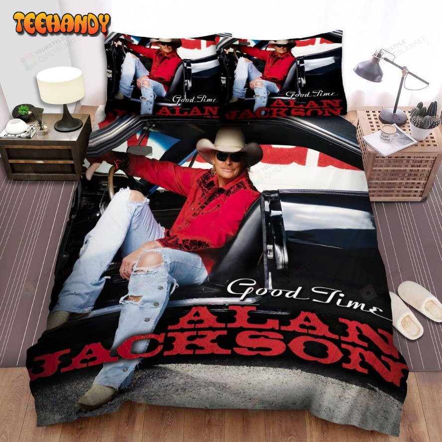 Alan Jackson Album Cover Good Time Spread Comforter Duvet Cover Bedding Sets