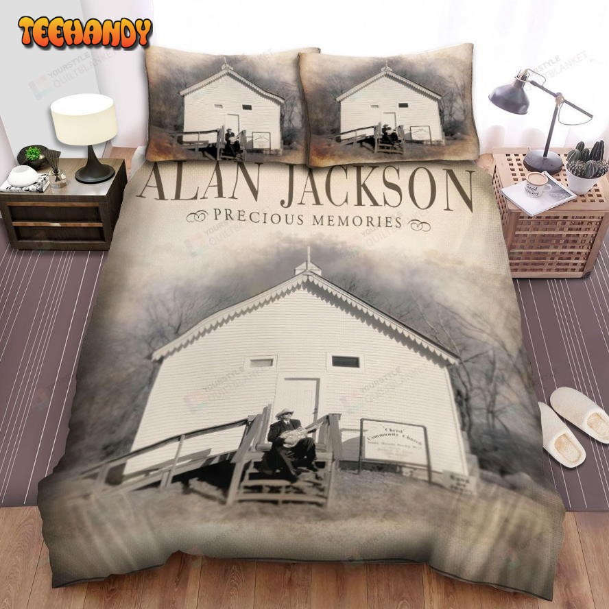 Alan Jackson Album Cover Precious Memories Spread Comforter Bedding Sets