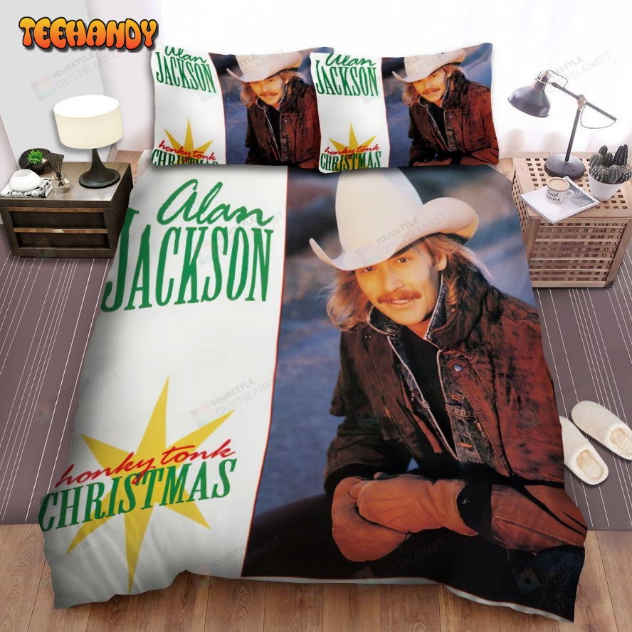 Alan Jackson Album Honky Tonk Christmas Spread Comforter Bedding Sets