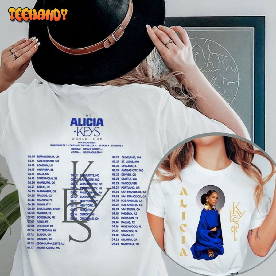 Alicia Keys Music Shirt World Tour 2023 T-Shirt, Alicia Keys Shirt