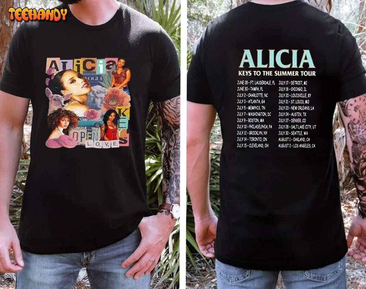 Alicia Keys Music World Tour 2023 T-Shirt, Alicia Keys Summer Tour 2023 Shirt