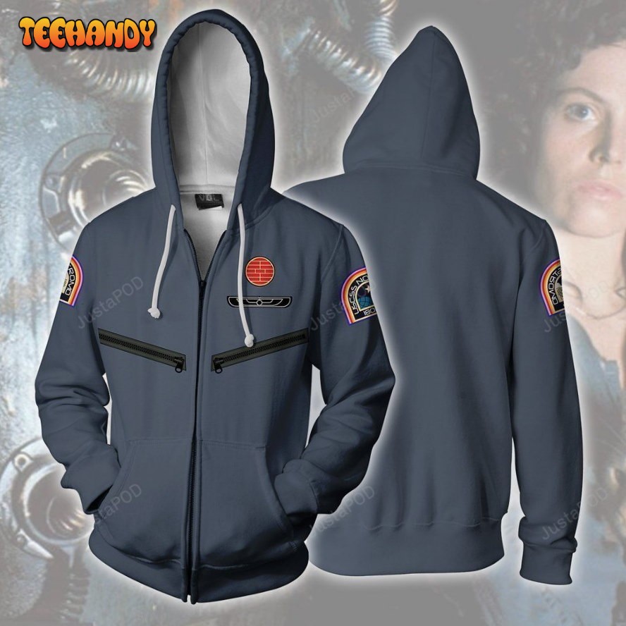 ALIEN Ellen Ripley Nostromo Crew Cosplay 3D Hoodie