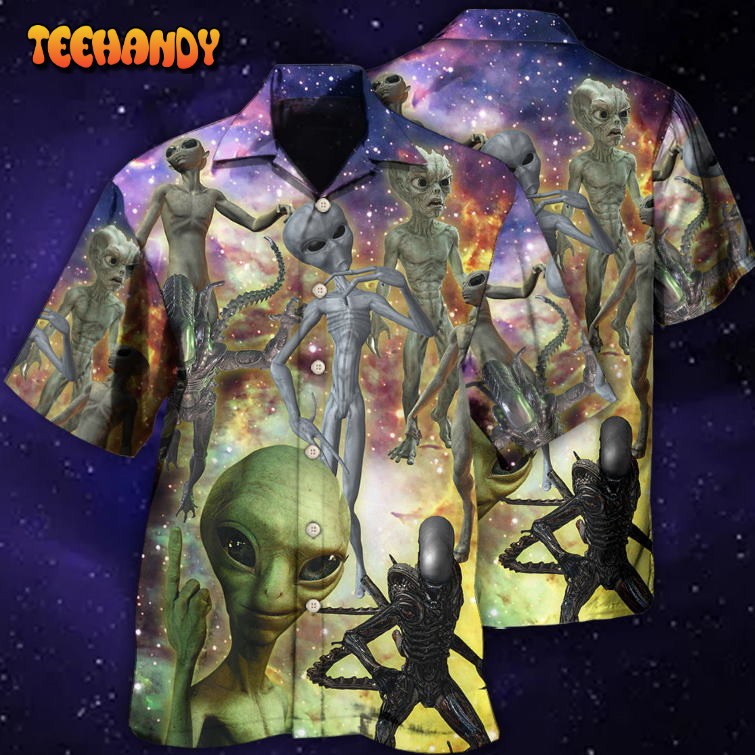 Alien Mysterious Galaxy Hawaiian Shirt