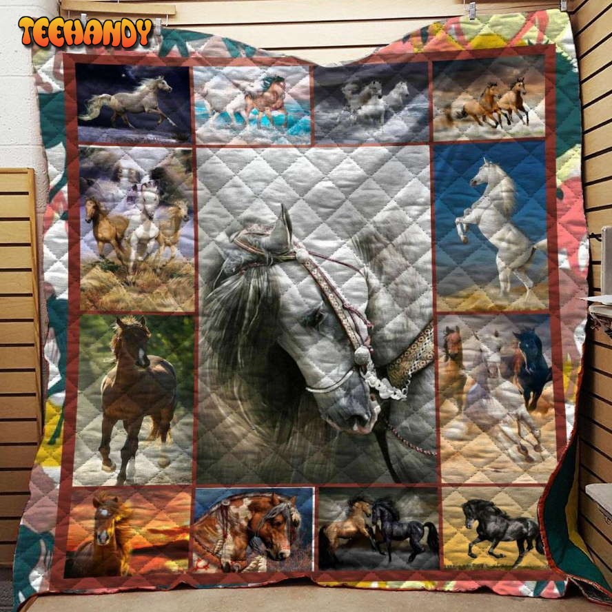 Amazing Horse Quilt Blanket