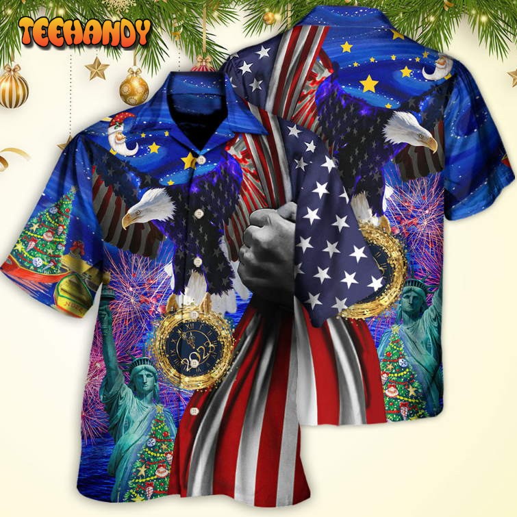 America New Year New America Christmas 2023 Hawaiian Shirt