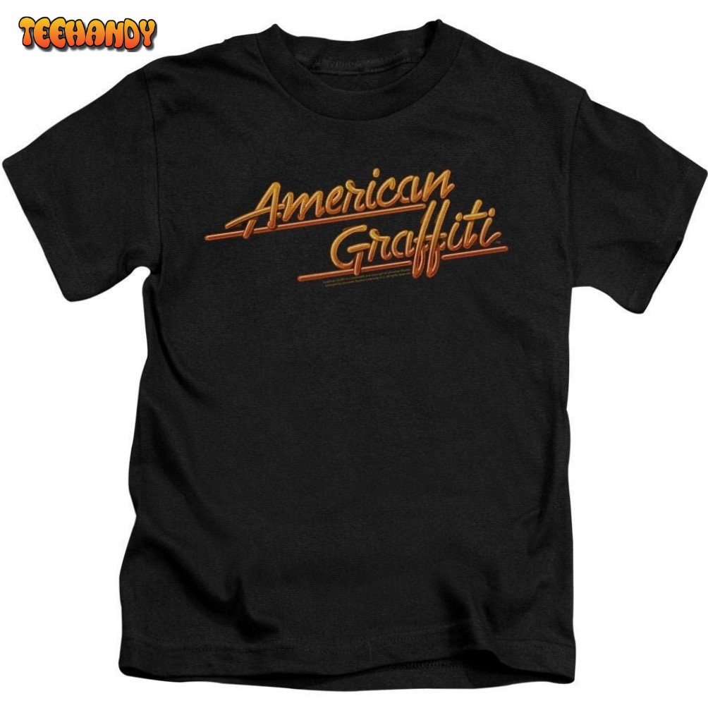 American Graffiti Logo Youth Black Shirts