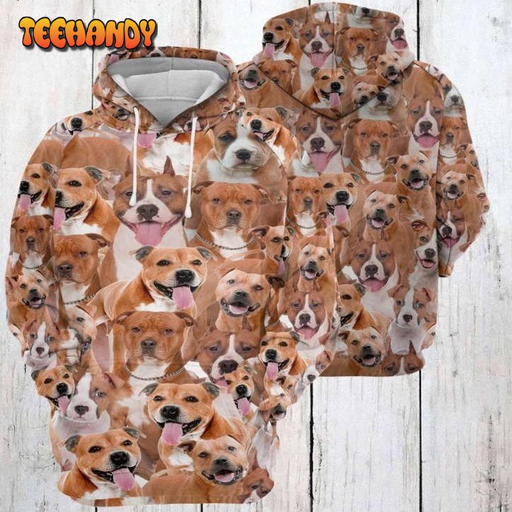 American Staffordshire Terrier Awesome 3D Hoodie For Men Women Hoodie