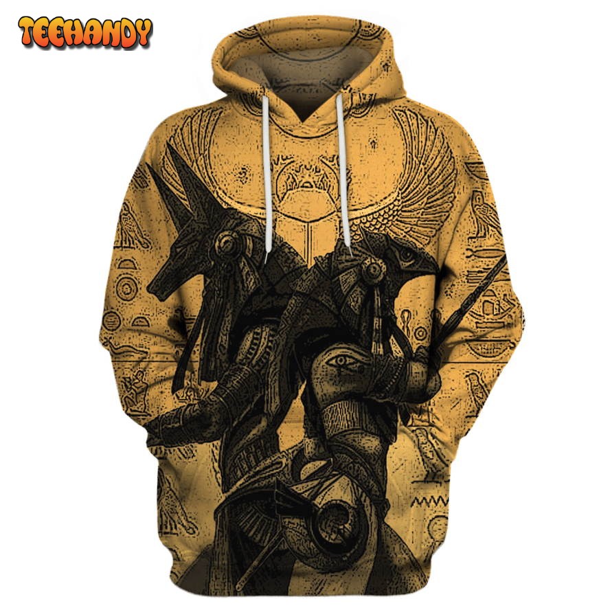 Anubis And Osiris 3D Hoodie All Over Printed Hoodie