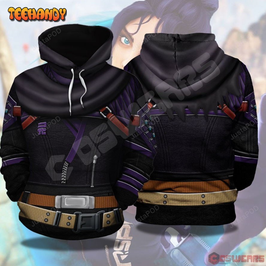 Apex Legends  Wraith Inspired Pullover 3D Hoodie For Men Women