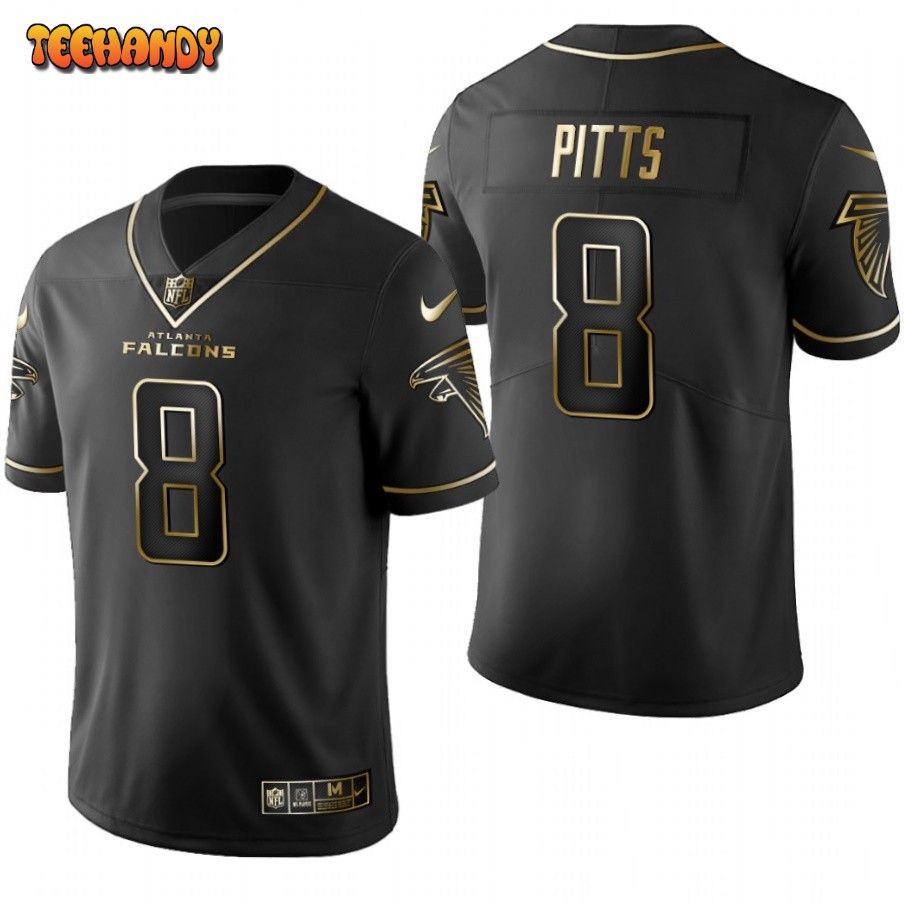 Atlanta Falcons Kyle Pitts Black Golden Limited Jersey