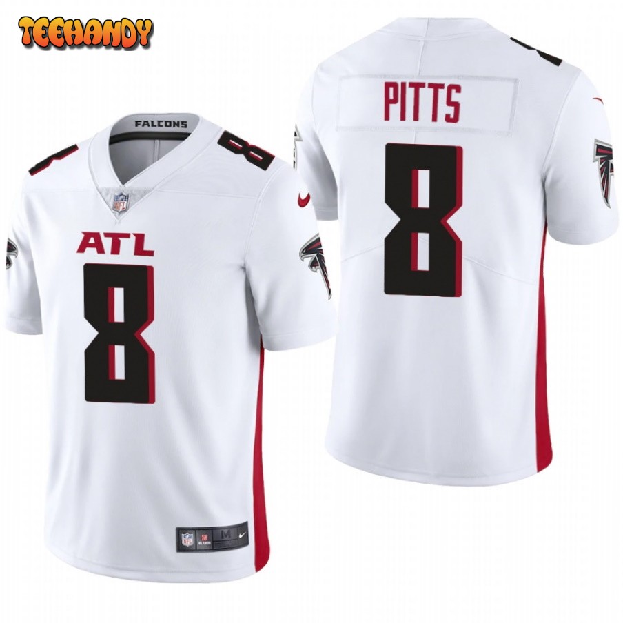 Atlanta Falcons Nike Road Game Jersey - White - Kyle Pitts - Mens